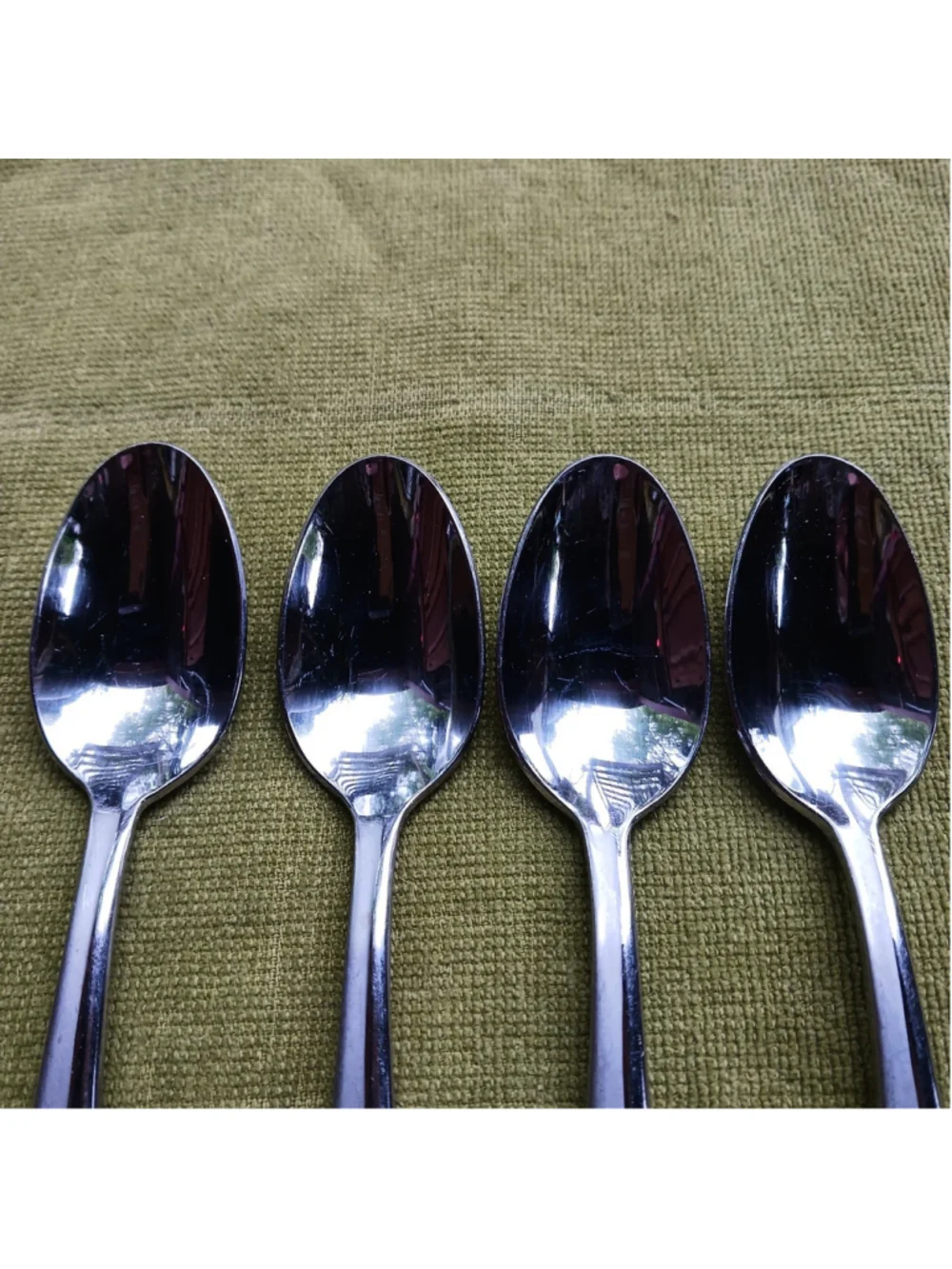Oneida Splice Stainless Steel Tea Spoons Set of 4